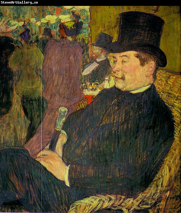  Henri  Toulouse-Lautrec Portrait of Monsieur Delaporte at the Jardin de Paris